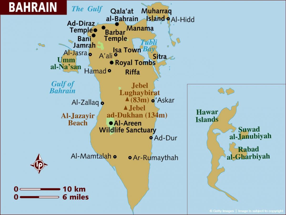 Ալ-Բահրեյն քարտեզի վրա